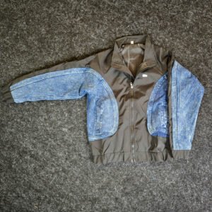 Two-Tone Denim & Windbreaker Jacket